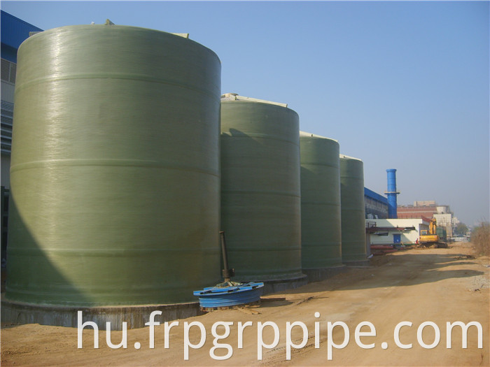 FRP üvegszálas kénsav H2SO4 tároló tartály vagy edény 500 m3 tartály